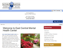 Tablet Screenshot of eastcentralmhc.org